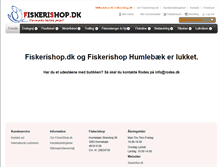 Tablet Screenshot of fiskerishop.dk